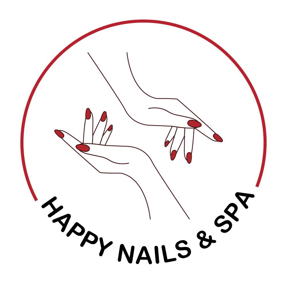 happy nails & spa logo