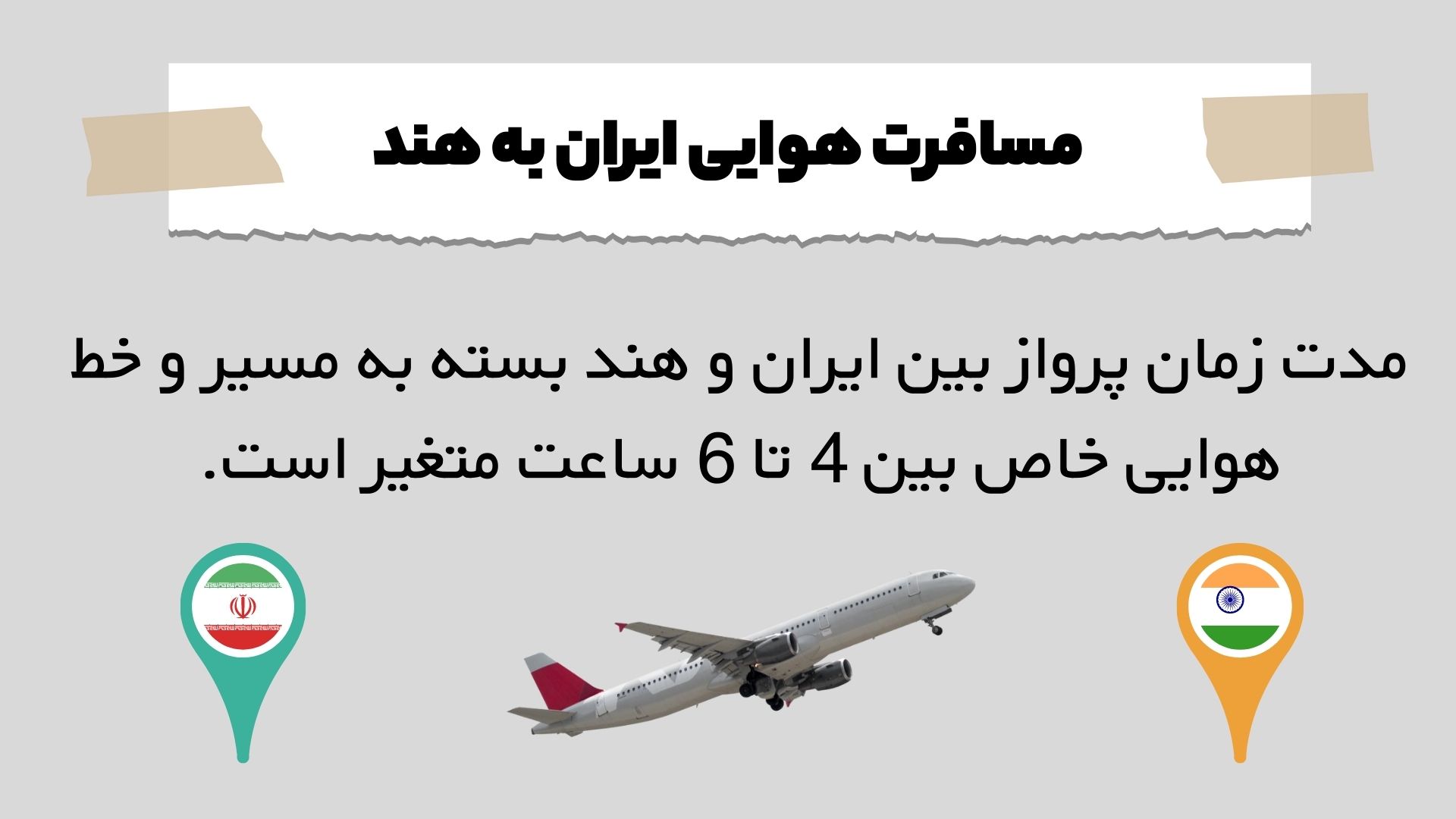 مسافرت هوایی ایران به هند