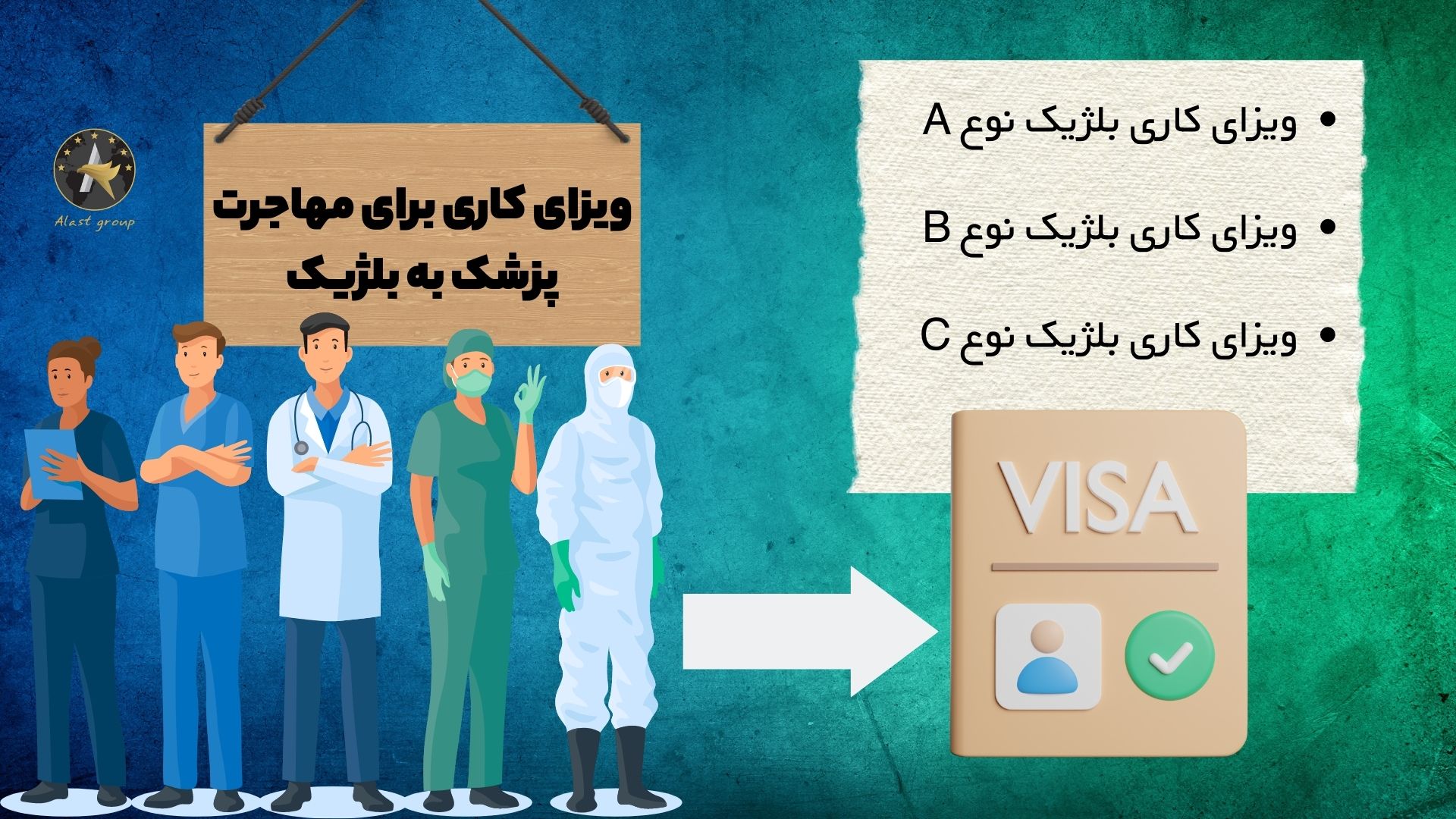 ویزای کاری برای مهاجرت پزشک به بلژیک