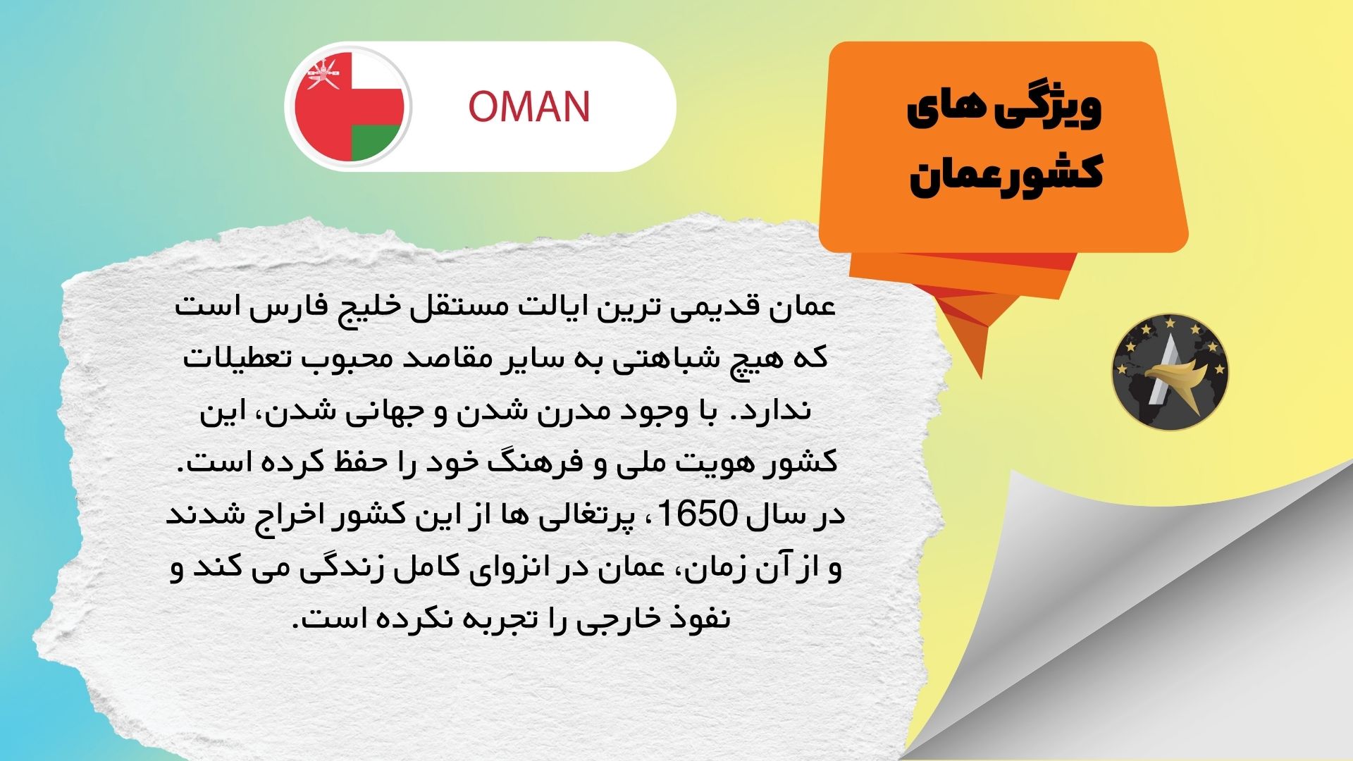 ویژگی های کشور عمان