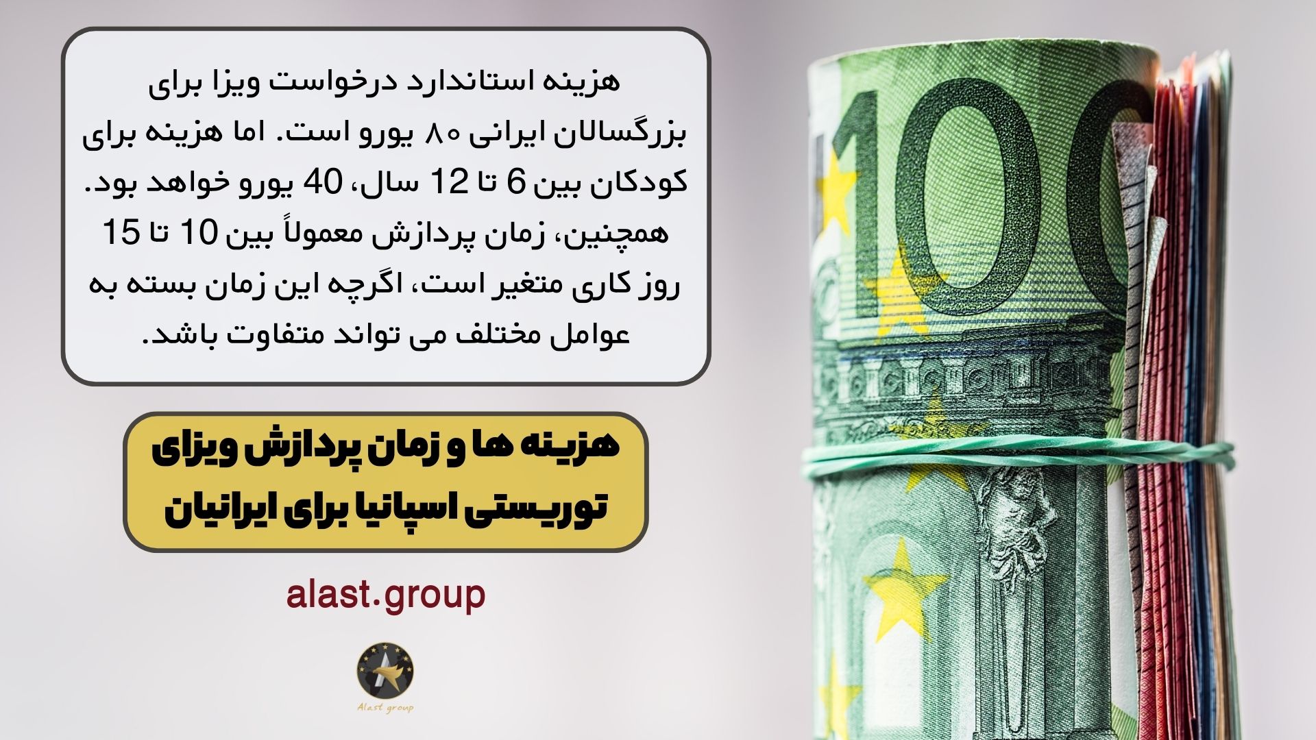 هزینه ها و زمان پردازش ویزای توریستی اسپانیا برای ایرانیان