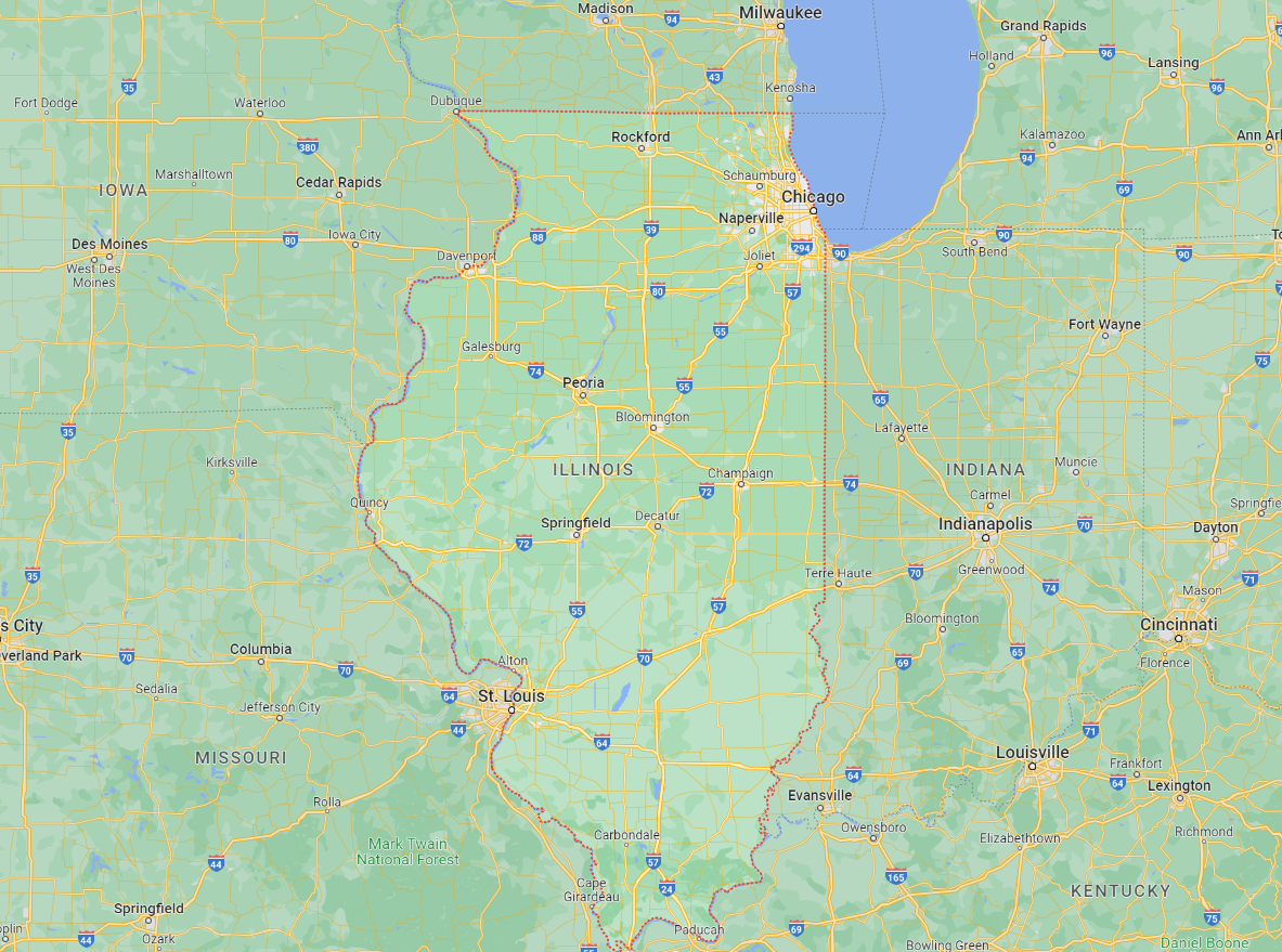 نقشه ایلینوی
