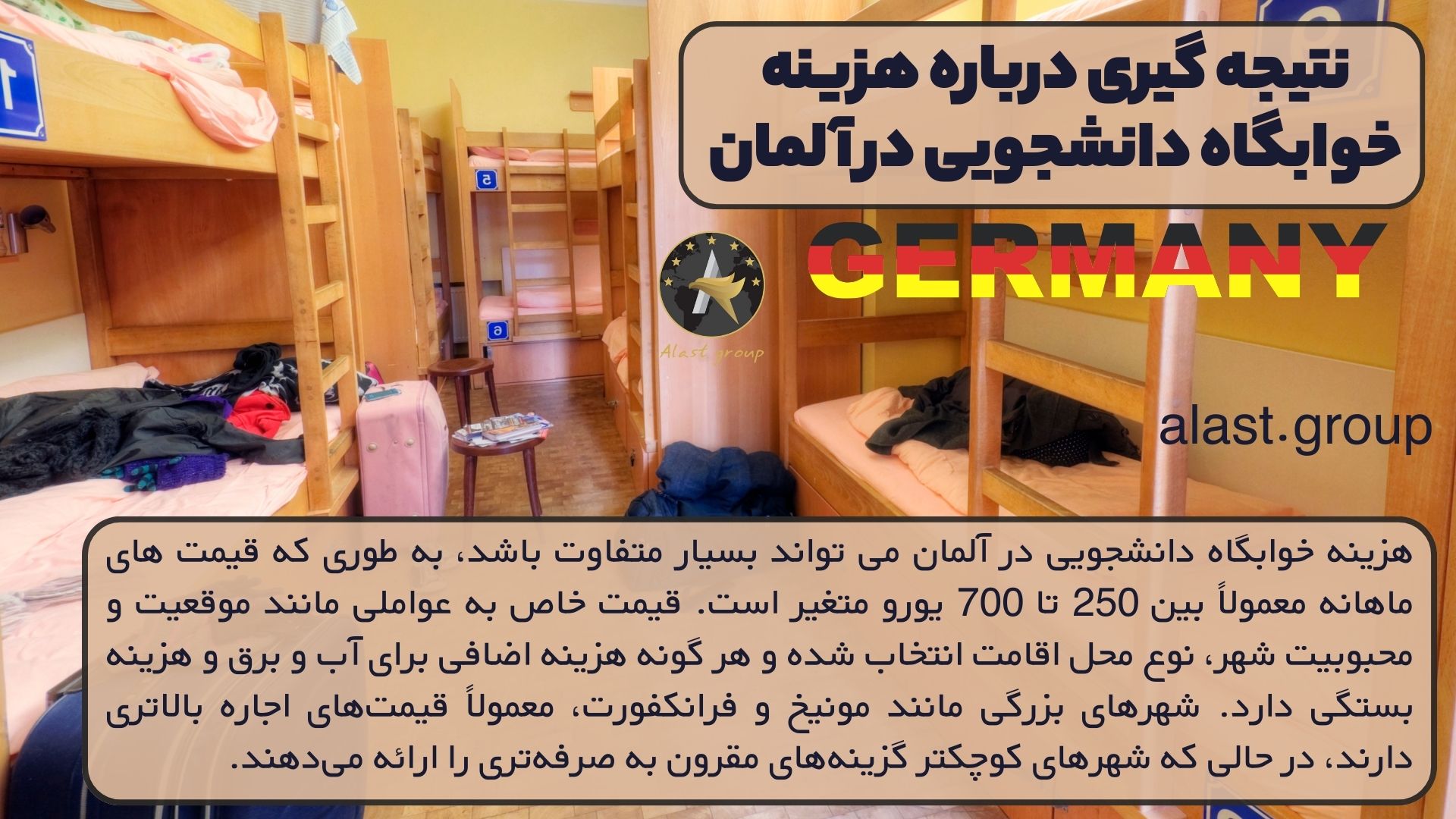 نتیجه گیری درباره هزینه خوابگاه دانشجویی در آلمان